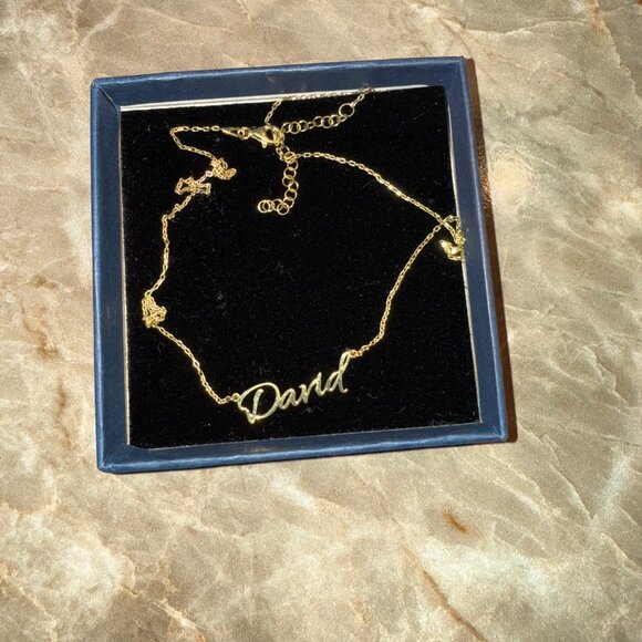“David” 16” 14K Gold Filled Name Necklace/Chain - Picture 3 of 4